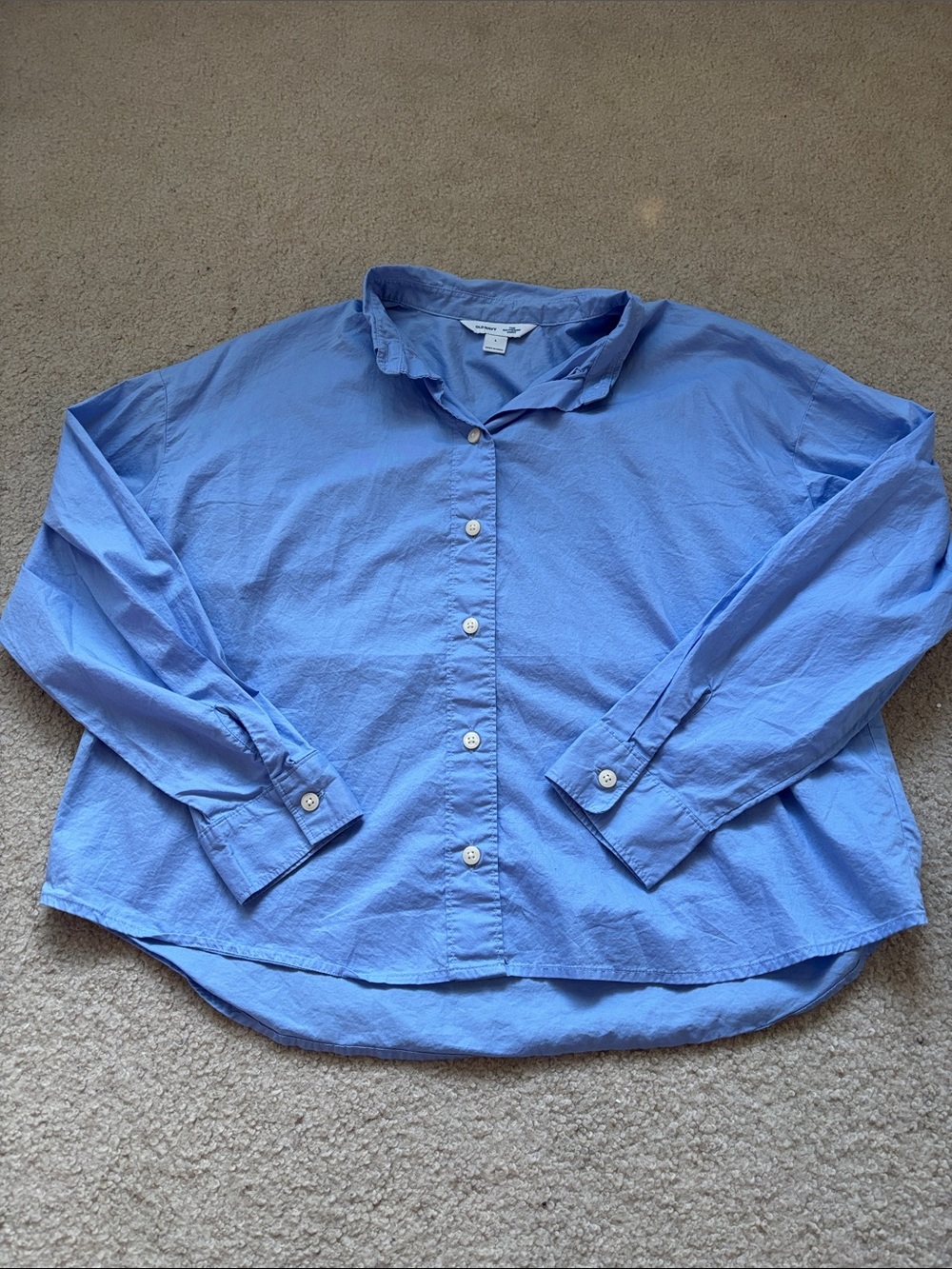 Old Navy Light Blue women’s Button-Down Shirt
